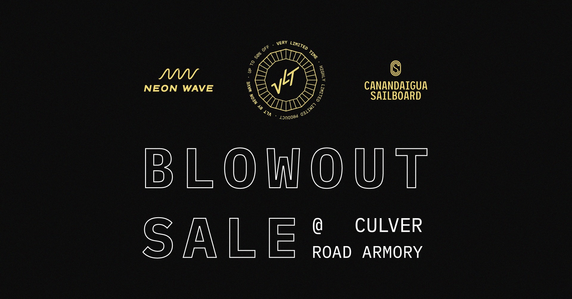 VLT Blowout Sale by Neon Wave and Canandaigua Sailboard Event Image