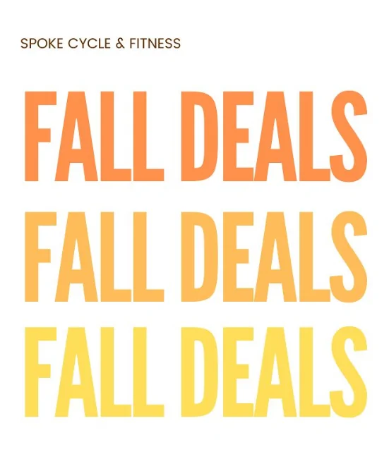 Spoke Cycle & Fitness Fall Deals Event Image